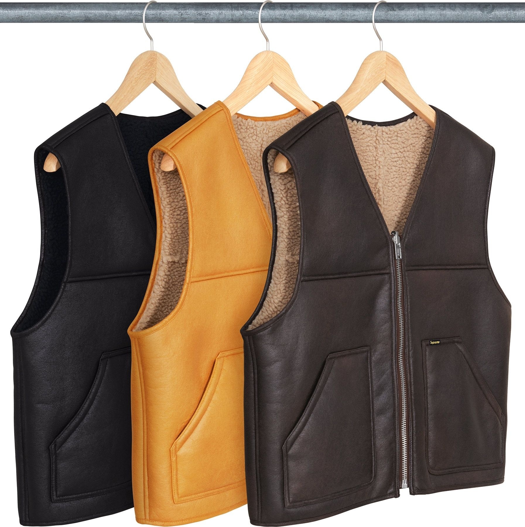 Reversible Faux Shearling Vest